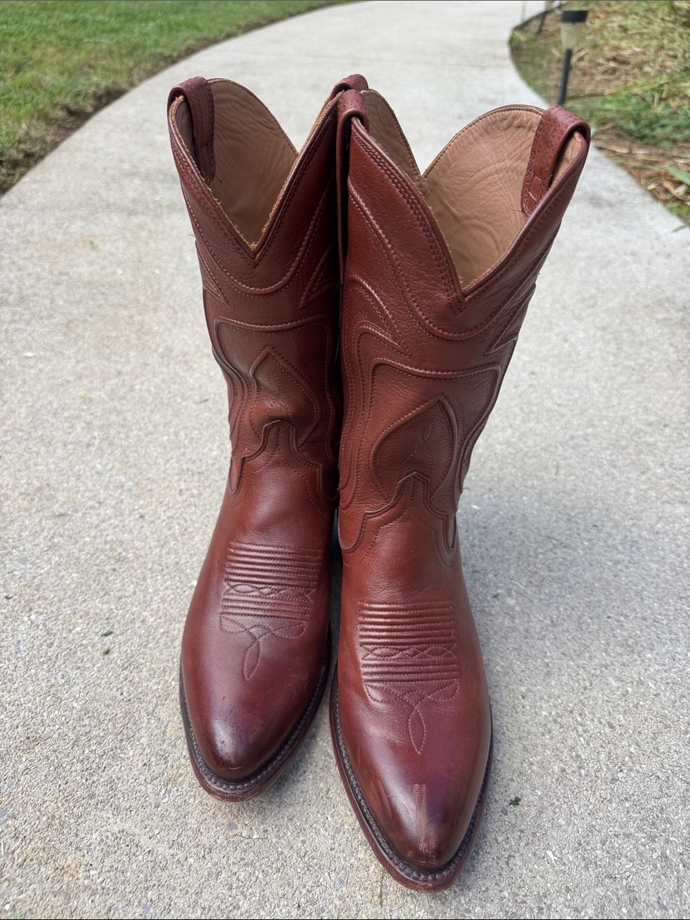 Tecova Women’s Brown Leather Western Cowboy Boots